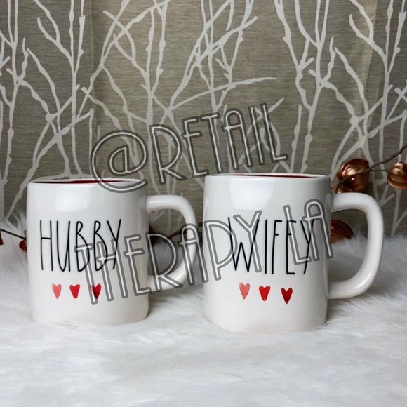 RAE DUNN LOVE HUBBY WIFEY NEW KITCHEN RD